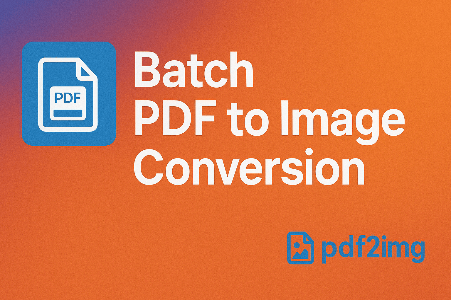 Illustration for Batch PDF to Image Conversion: Handling Multiple Documents