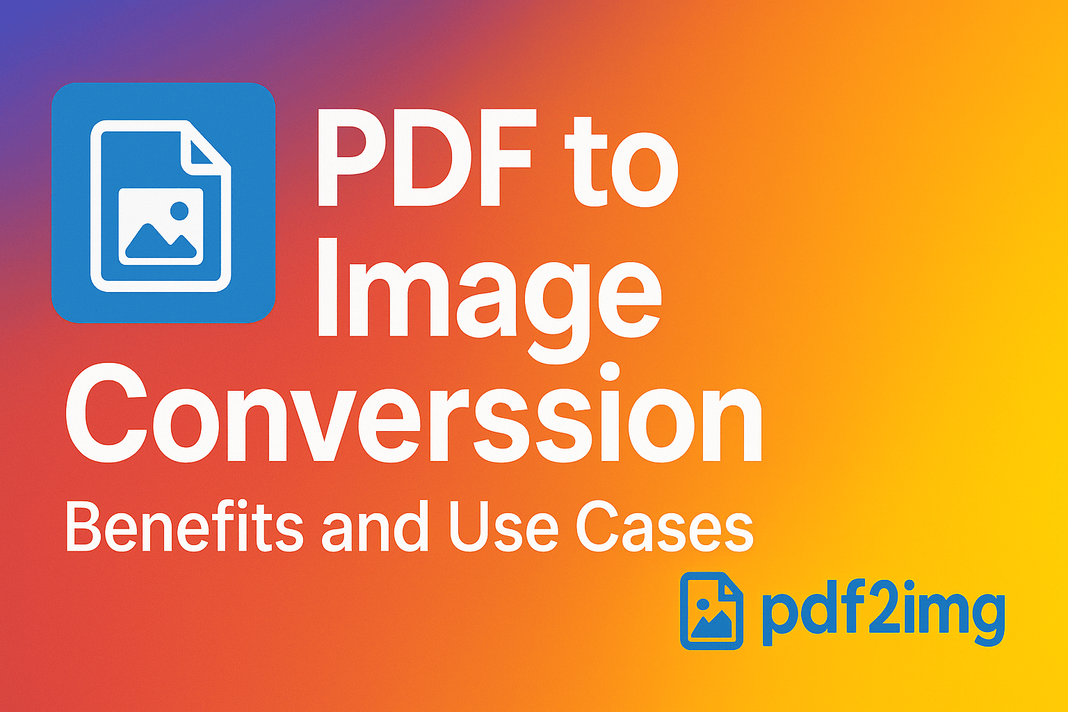 Illustration for PDF to Image Conversion: Benefits and Use Cases - PDF to Image blog post